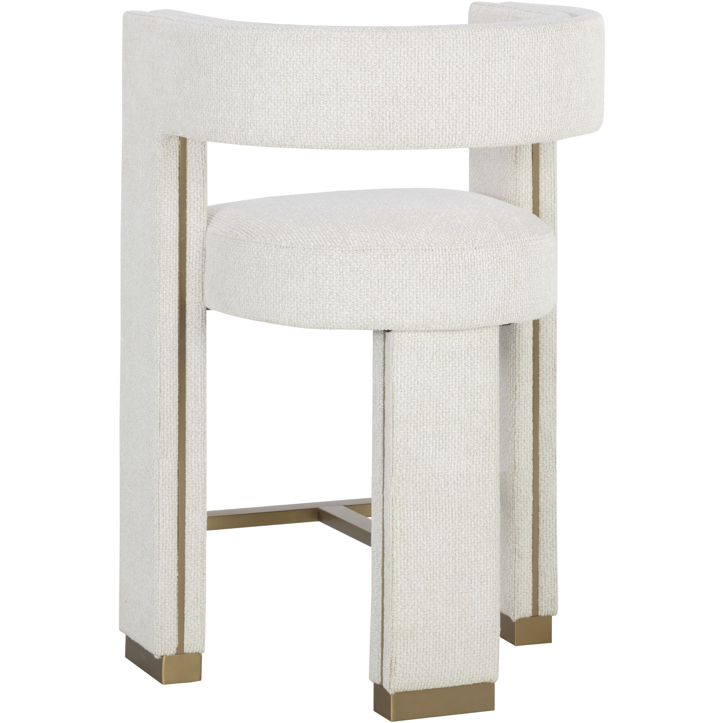 Adamina 36.25 inch Rhea Light Barley Counter Stool